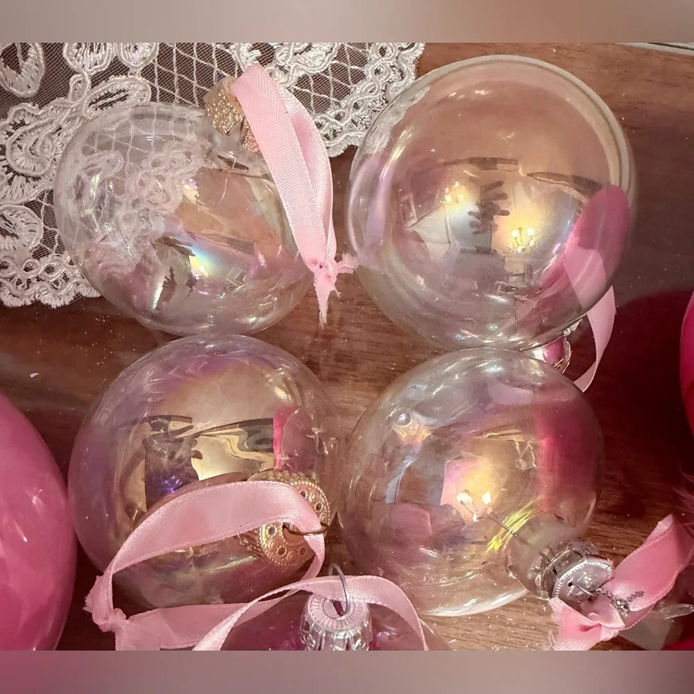 More Pink from Tootsie’s closet!!bottom reallyVibrant Pink Holiday Ornaments  o